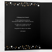 50 und fabelhaftes fünfzigjähriges Foto TriFold Dreifach Gefaltete Karte (Innen Erste Seite)