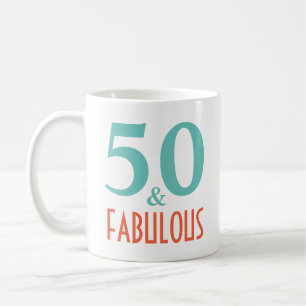 50 und fabelhaftes Geburtstagsgeschenk Kaffeetasse