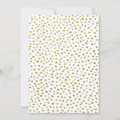 50 und fabelhaftes Gold Glitzer Foto 50. Geburtsta Einladung (Rückseite)