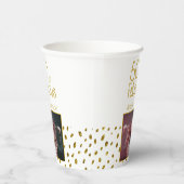 50 und fabelhaftes Gold Glitzer Foto 50. Geburtsta Pappbecher (Rechts)