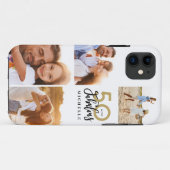 50 und fabelhaftes goldschwarzes Foto Geburtstag  Case-Mate iPhone Hülle (Rückseite (Horizontal))