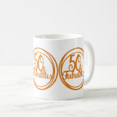 50 und fabelhaftes Jubiläum Coffee Tea Tasse Gesch (VorderseiteRechts)