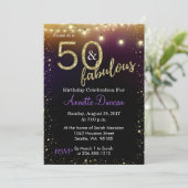 50 und fabelhaftes Licht-und Einladung (Stehend Vorderseite)