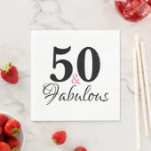 50 und fabelhaftes Party Serviette (Beispiel)
