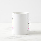 50 und fabelhaftes rosa Schwarz-50. Kaffeetasse (Mittel)