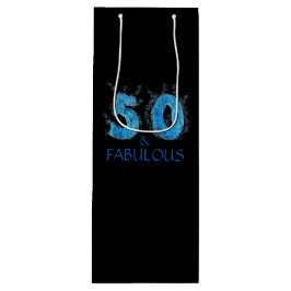 50 und fabelhaftes Schwimmbad 50. Geburtstag Geschenktüte Für Weinflaschen