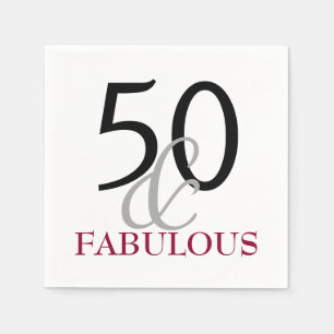 50 und fabelhaftes serviette