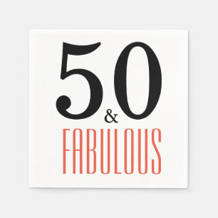 50 und fabelhaftes serviette