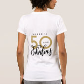 50 und fabelhaftes T-Shirt (Rückseite)