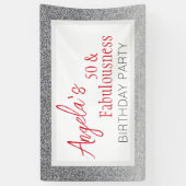 50 und Fabulity Script 50. Geburtstag Banner (Vertikal)