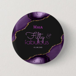 50 und fabulous 50. Geburtstag Button