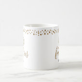 50 und Fabulous 50. Geburtstag Konfetti Gold Kaffeetasse (Mittel)