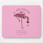 50 und fabulous 50. Geburtstag Swag Custom Mousepad (Vorne)