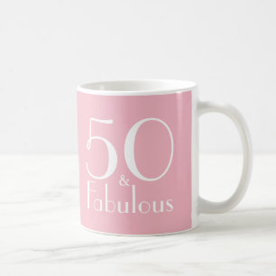 50 und Fabulous 50. Geburtstagsgeschenke Tasse