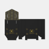 50 und Fabulous Art Deco Stil schwarz & gold Geschenkschachtel (Ungefaltet)