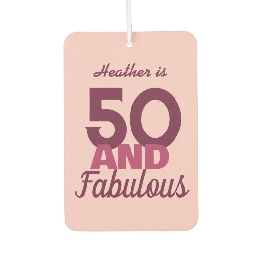 50 und Fabulous Autolufterfrischer (Vorderseite)