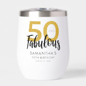 50 und Fabulous Birthday Script Party Custom (Vorderseite)