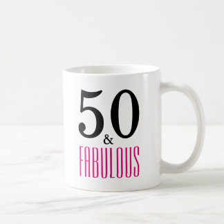 50 und Fabulous Birthday Tasse