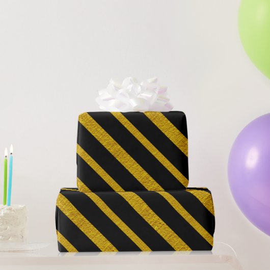 50 und Fabulous Black and Gold Geschenkpapier (Partygeschenke)