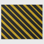 50 und Fabulous Black and Gold Geschenkpapier (Flach)