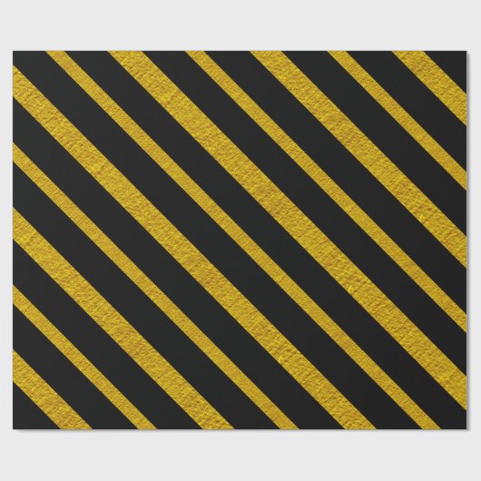 50 und Fabulous Black and Gold Geschenkpapier (Flach)