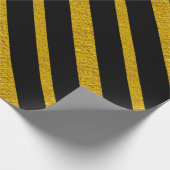 50 und Fabulous Black and Gold Geschenkpapier (Ecke)
