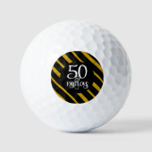 50 und Fabulous Black and Gold Golfball (Vorderseite)