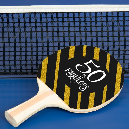 50 und Fabulous Black and Gold Tischtennis Schläger (InSitu)