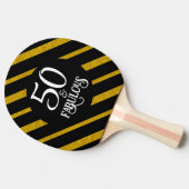 50 und Fabulous Black and Gold Tischtennis Schläger (Seitenansicht)