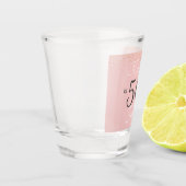 50 und Fabulous Blush Pink Gold 50. Birthda Sh Schnapsglas (Links)