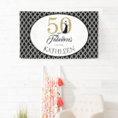 50 und Fabulous Custom 50. Geburtstag Banner (Insitu)