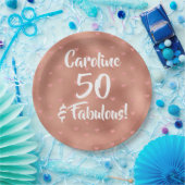 50 und Fabulous Custom Birthday Pappteller (Party)