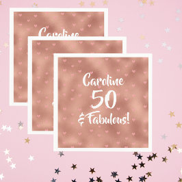 50 und Fabulous Custom Birthday Serviette