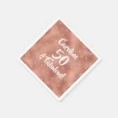 50 und Fabulous Custom Birthday Serviette (Ecke)