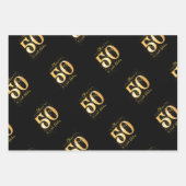 50 und Fabulous Custom Wrapping Paper Geschenkpapier Set (Vorderseite 2)