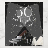 50 und Fabulous Darling Weinetikett (Einzelnes Label)