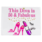 50 UND FABULOUS DIVA GROßE GESCHENKTÜTE (Rückseite)
