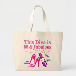 50 UND FABULOUS DIVA JUMBO STOFFBEUTEL