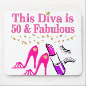 50 UND FABULOUS DIVA MOUSEPAD (Vorne)