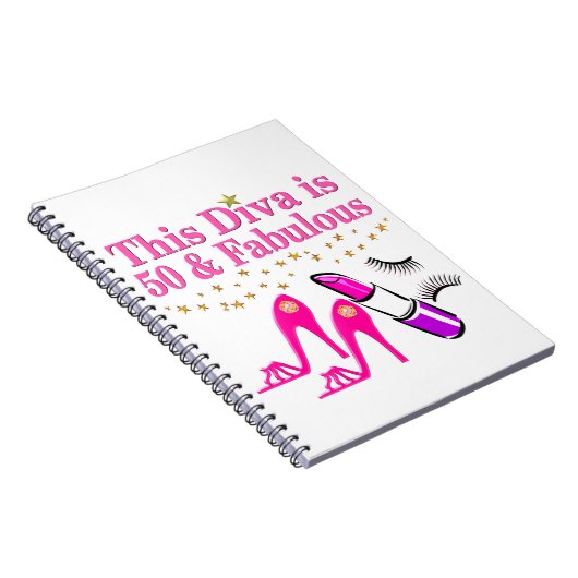 50 UND FABULOUS DIVA NOTIZBLOCK (Rechte Seite)
