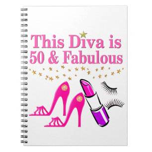 50 UND FABULOUS DIVA NOTIZBLOCK