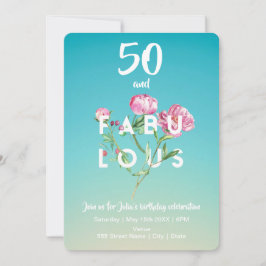 50 und FABULOUS | Einladung zum Geburtstag