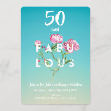 50 und FABULOUS | Einladung zum Geburtstag