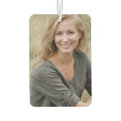 50 und Fabulous Elegant Script Geburtstag Foto Autolufterfrischer (Rückseite)