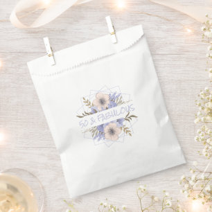 50 und Fabulous Floral Geburtstagsparty Wild Rose Geschenktütchen