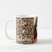 50 und Fabulous Foto Cheetah Print Kaffeetasse (Links)
