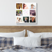 50 und Fabulous Foto Collage Keepake Leinwanddruck (Insitu (Schlafzimmer))