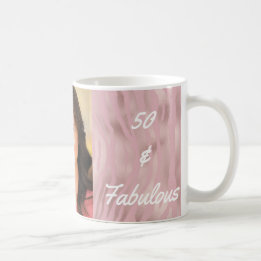 50 und Fabulous Foto Pink Zebra Kaffeetasse