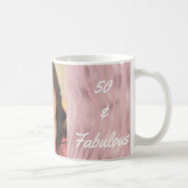 50 und Fabulous Foto Pink Zebra Kaffeetasse