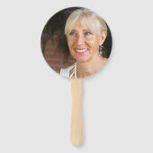 50 und Fabulous Foto schwarz und gold Fächer (Rückseite)